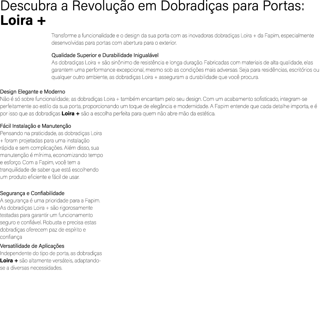 Descubra a Revolu o em Dobradi as para Portas: Loira + Transforme a funcionalidade e o design da sua porta com as in...