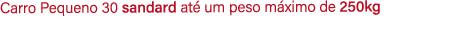 Carro Pequeno 30 sandard at um peso m ximo de 250kg 