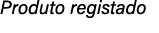 Produto registado