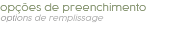 op es de preenchimento options de remplissage