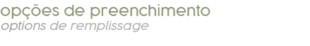op es de preenchimento options de remplissage