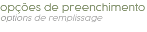 op es de preenchimento options de remplissage