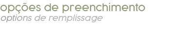 op es de preenchimento options de remplissage
