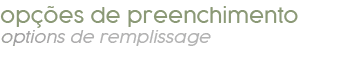 op es de preenchimento options de remplissage